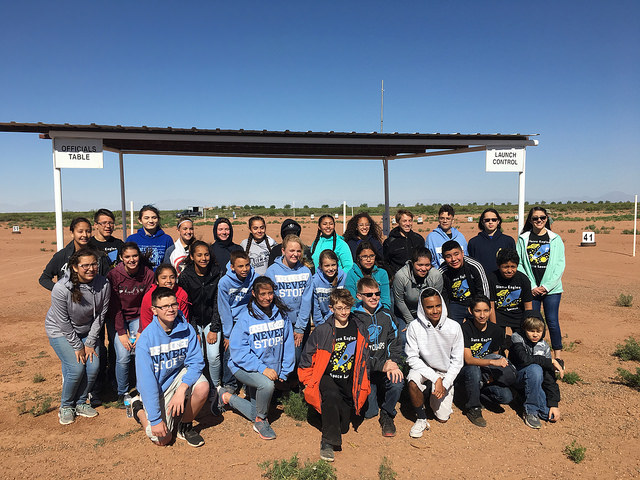 Students from Sierra Middle School